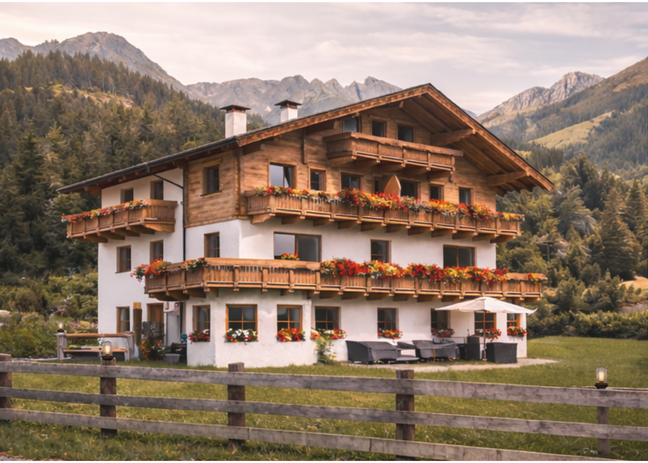 Stilvolle Apartments mit Balkon & Bergblick Santner alpine tauern living